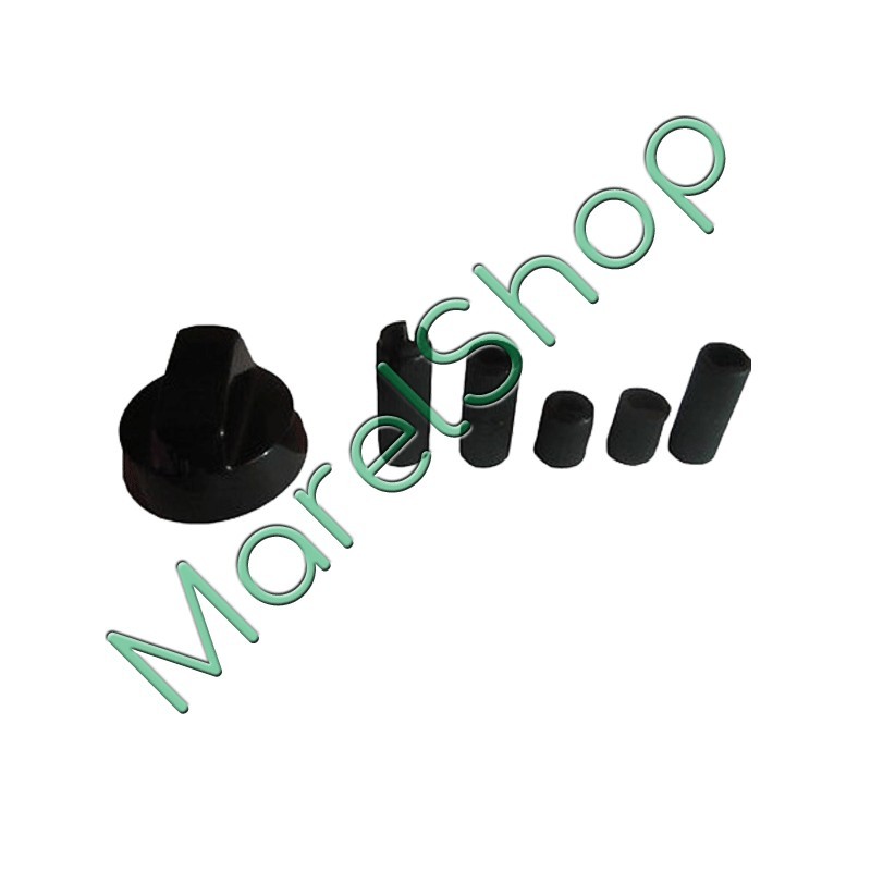 Manopola Universale Nera 5 Raccordi