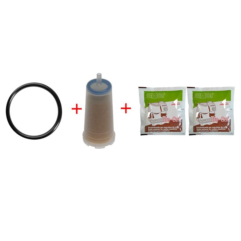 Kit manutenzione macchine da caffè Didiesse-Frog guarnizione Frog, 1 filtro addolcitore, 2 bustine decalcificanti