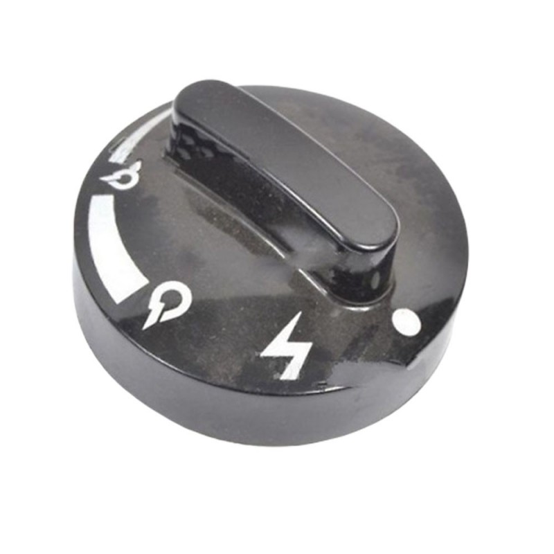 Manopola De Longhi nera per stufa