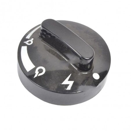 Manopola De Longhi nera per stufa