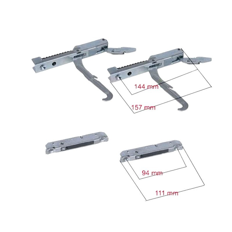 Set due cerniere forno porta leggera per Lofra + due portarulli