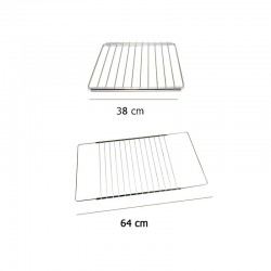 Griglia per Forno Universale Estendibile con Molla di Bloccaggio Lunghezza 32 cm Larghezza da 38 a 55 cm F6817