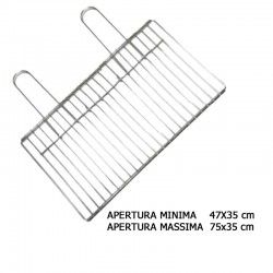 Griglia Barbecue Cromata Estendibile 35 x 47 - 35 x 75 cm 330104