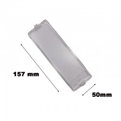 Plafoniera coprilampada cappa 157x50mm per Elica