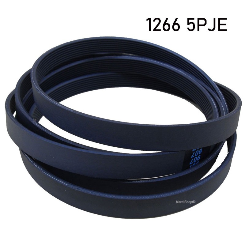 Cinghia 1266 5PJE per Lavatrice Whirlpool Ignis Bauknecht 480111104417