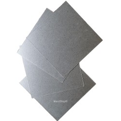 Set 4 PZ Foglio Mica per Forno Microonde 15 x 15 cm 361756