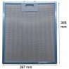 Filtro Metallico in Alluminio per Cappa Elica 267 x 305 x 9 mm GRI0009219A