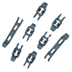 Kit 8 PZ ganci fissaggio pieghevoli cestello inferiore lavastoviglie per Gruppo Bosch