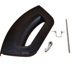 Maniglia oblò grigio scuro per lavatrice Indesit - Ariston