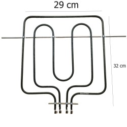 Resistenza Doppia Base 1500+750W 29x32 cm per Forno Star Ariston Indesit C00052297