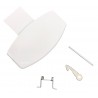 Set Maniglia Oblò Bianco per Lavatrice Ariston Indesit C00259035