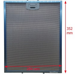 Filtro In Alluminio Per Cappe Rex Electrolux Elica Faber AEG 284x352x8 mm