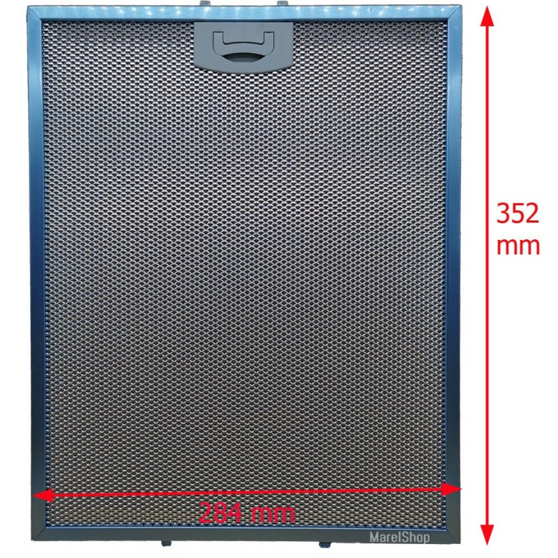 Filtro In Alluminio Per Cappe Rex Electrolux Elica Faber AEG 284x352x8 mm