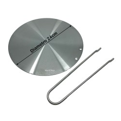 Piastra Induzione Diametro Ø 22cm In Acciaio Made In Italy