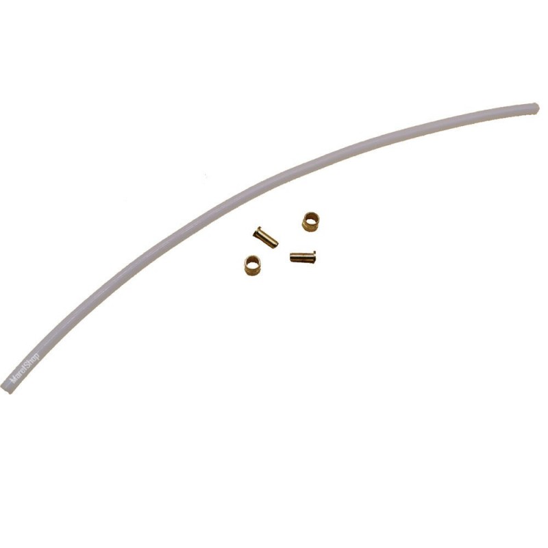 Kit Tubo Teflon 31 cm con Boccole e Raccordi di Ottone Diametro 4 x 6 mm per Macchine da Caffè Espresso 15501012
