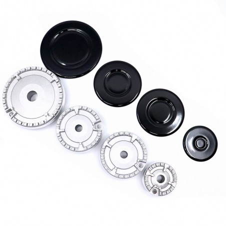 Serie Completa Bruciatori Spartifiamma per Piano Cottura Indesit Ariston C00082831