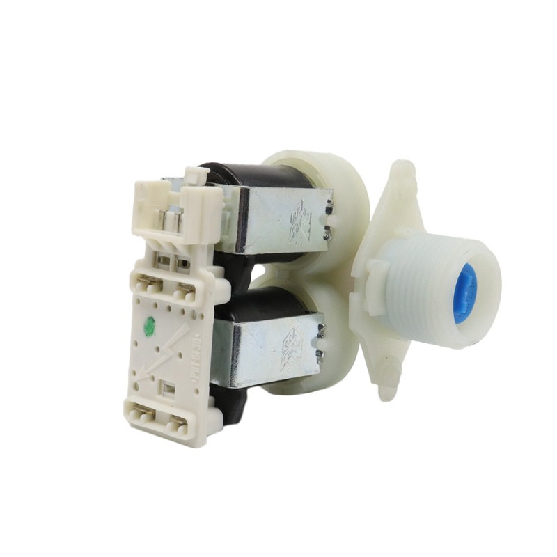 Elettrovalvola 2 Vie 180° con Morsettiera per Lavatrice Whirlpool Ignis Bauknecht  480111100199