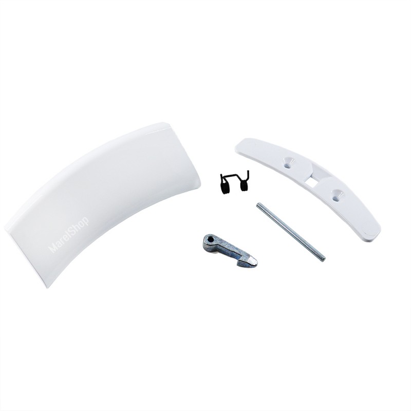 Maniglia Oblò Kit Completo Molla Gancio Spinotto e Mostrina per Lavatrice Electrolux Zanussi Rex 50292022006