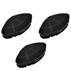 Filtri in Carbone Ovali 3 PZ 289x115x9,5 mm per Cappa Elica CFC0010442
