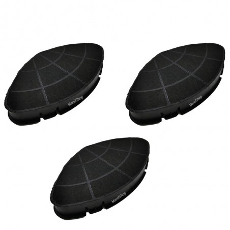 Filtri in Carbone Ovali 3 PZ 289x115x9,5 mm per Cappa Elica CFC0010442