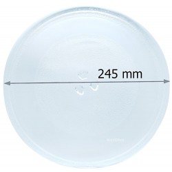 Piatto Girevole in Vetro per Forno Microonde Diametro 245mm Z559