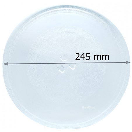 Piatto Girevole in Vetro per Forno Microonde Diametro 245mm Z559