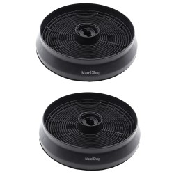Filtri in carbone 2 Pezzi per Cappa Tecnowind Altezza 30 mm Diametro 146 mm MOD J ACK62259