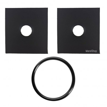 Kit Manutenzione 2 Spessori più Guarnizione Chiusura Tamburo per Macchina da Caffè Frog Didiesse FR032