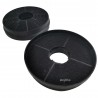 Filtri in Carbone 2 Pezzi per Cappa Silverline CF130 Diametro Esterno 103 mm Interno 33 mm CF130