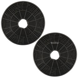 Filtri in Carbone 2 Pezzi per Cappa Silverline AF100 Diametro Esterno 155 mm interno 35 mm AF100