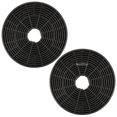 Filtri in Carbone 2 Pezzi per Cappa Silverline AF100 Diametro Esterno 155 mm interno 35 mm AF100