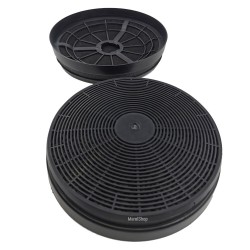 Filtri in Carbone 2 Pezzi per Cappa Silverline CF110 Diametro Esterno 175 mm CF110