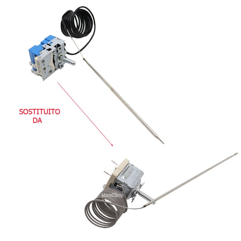 Termostato forno per Whirlpool-Ignis-Bauknecht 2 contatti