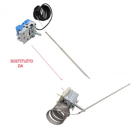 Termostato forno per Whirlpool-Ignis-Bauknecht 2 contatti