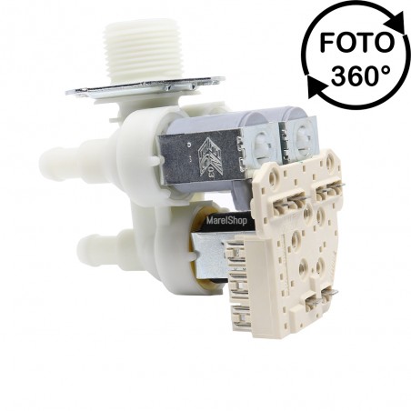 Elettrovalvola Valvola Carico Acqua 3 Vie 90° per Lavatrice Miele 4035200