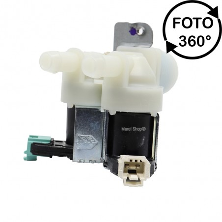Elettrovalvola Valvola Carico Acqua 2 vie 180° per Lavatrice Whirlpool Ignis Bauknecht 481228128468