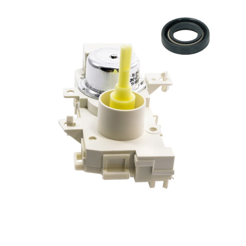 Motorino Deviatore Flusso per Lavastoviglie Whirlpool Ignis Bauknecht con Gommino Paraolio 481010745146