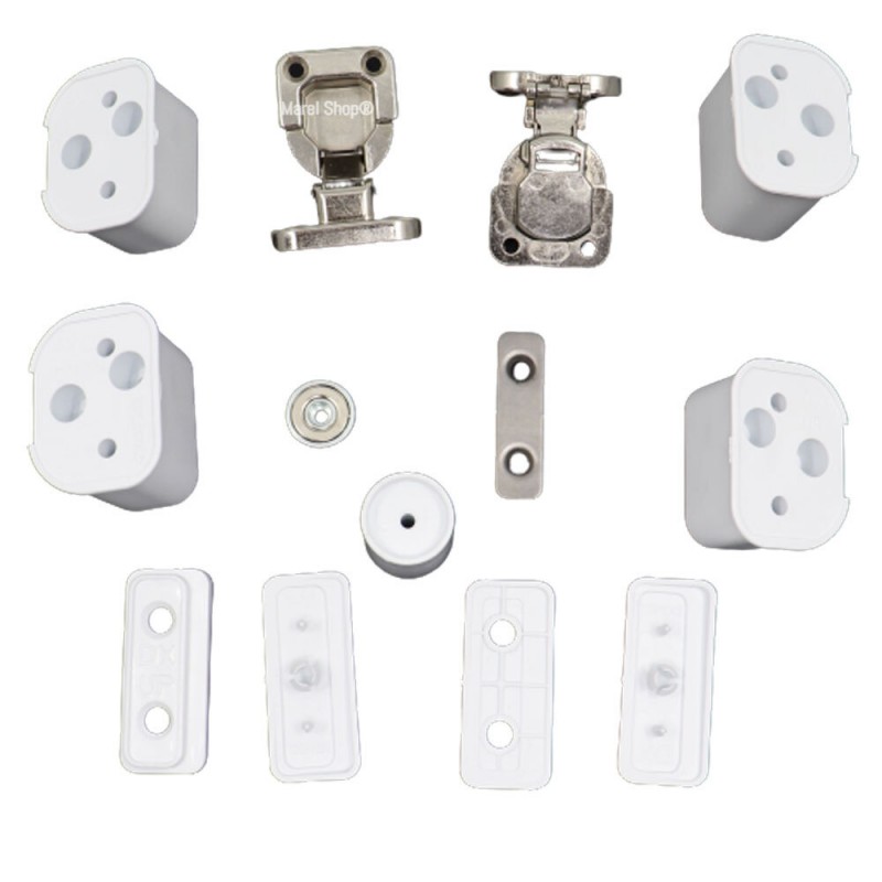 Kit Cerniere Chiusura Porta per Lavatrice ad Incasso Candy Hoover Zerowatt 43013964