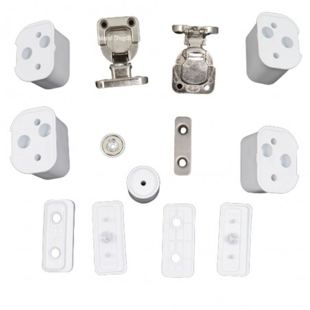 Kit Cerniere Chiusura Porta per Lavatrice ad Incasso Candy Hoover Zerowatt 43013964