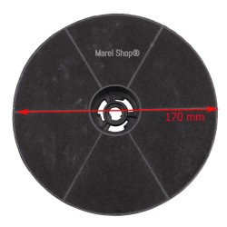 Filtro ai Carboni Attivi Antiodore per Cappa Diametro 170 mm Altezza 38 mm 30301074