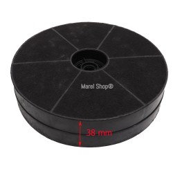 Filtro ai Carboni Attivi Antiodore per Cappa Diametro 170 mm Altezza 38 mm 30301074