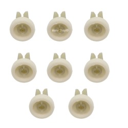 Kit ruote rotelle 8 PZ per cesto superiore lavastoviglie Electrolux Zanussi Rex