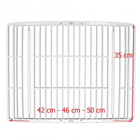 Griglia estensibile in plastica per frigo congelatore misure variabili da: 42 - 46 - 50 cm x 35 cm