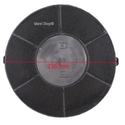 Filtro in Carbone MOD 48 per Cappa Elica Modello VEGA e KREA Diametro 236 mm H 30 mm 9029793610