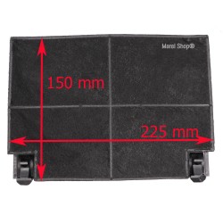 Kit Due Filtri in Carbone 150 x 225 mm per Cappa Faber MOD EFF55 112.0157.241