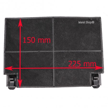 Kit Due Filtri in Carbone 150 x 225 mm per Cappa Faber MOD EFF55 112.0157.241