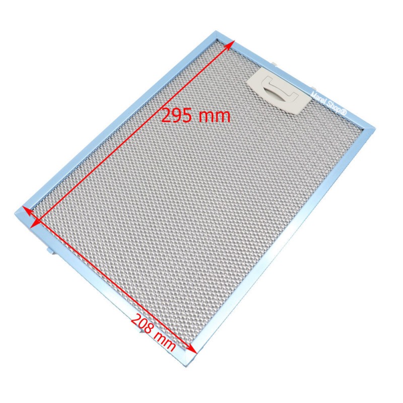 Filtro in Alluminio Metallico Antigrasso 208 x 295 mm per Cappa Tecnowind Candy 00SP00290BX