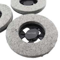 Kit spazzole per lucidatrice con feltro per lucidatura - tipo senza gancetti di fissaggio