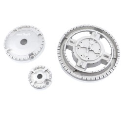 Kit bruciatori + piattelli 5 fuochi per cucine con tripla corona