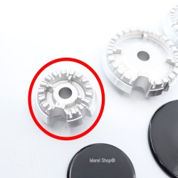 Kit bruciatori + piattelli 4 fuochi per cucina piani cottura